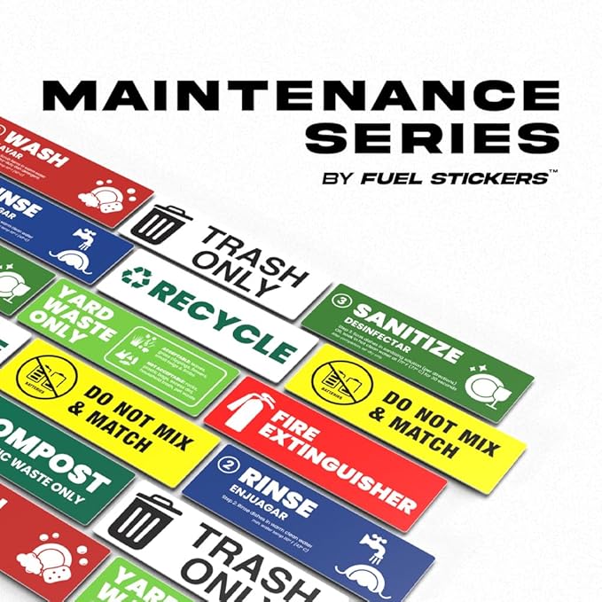 Emergency Shut Off Sign (Large) | Emergency Stop Stickers | Shut Off Valve Sign for Powered Machinery and Equipment - Heavy-Duty, Weatherproof, Ultra Durable – USA Made (6x2 inch), 4 Labels