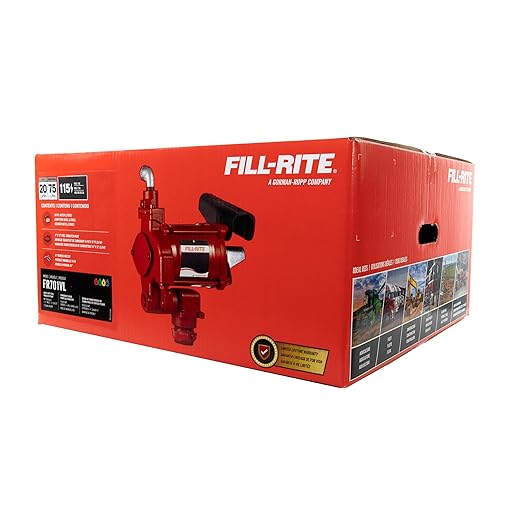 Fill-Rite FR701VL 115V 75 LPM Fuel Transfer Pump with Standard Mechanical Meter Package, Liters | For Gasoline, Diesel, Kerosene, Ethanol Blends, Methanol Blends & Biodiesel up to B20