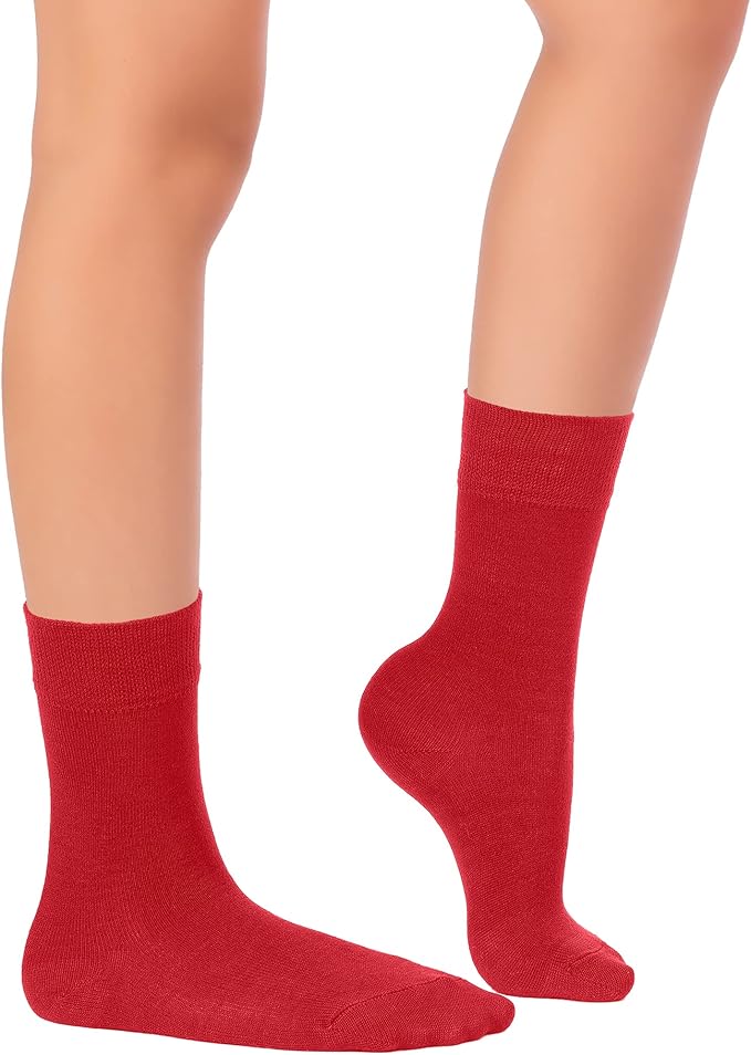 Hugh Ugoli Kids School Uniform Rayon Derived from Bamboo Dress Crew Socks for Toddlers to Youth, 3T - 14 Years Old, 5 Pairs