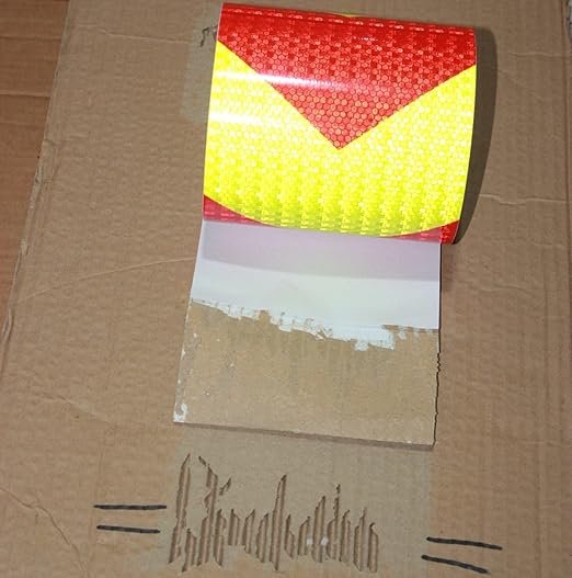 Reflective Tape Outdoor Waterproof 6 in x 68 FT, High Visibility Warning Reflective Stickers, Safety Industrial Marking Tape