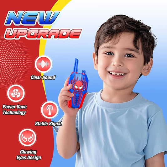 Walkie Talkies for Kids Ages 3-8: Cool Toys Gifts for 3 4 5 6 7 8 9 10 Year Old Boys Kid Outdoor Camping 2 Way Radio Toy Brithday Gift for Grandkids Boy Age 3-4 4-6 5-7 Toddler Walkie Talkies
