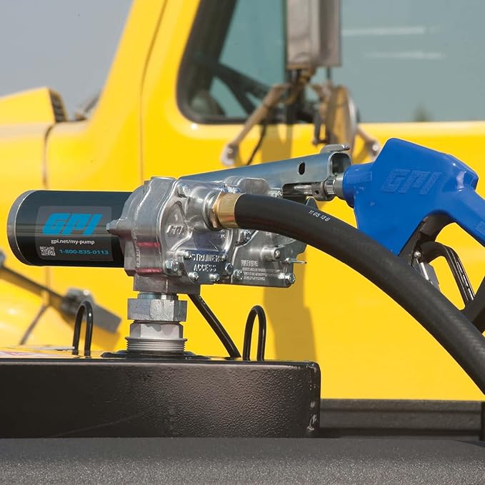 GPI - M-180 Series Fuel Transfer Pump, Automatic Shut-off Nozzle, 18 GPM, 12 Volt (110300-2)