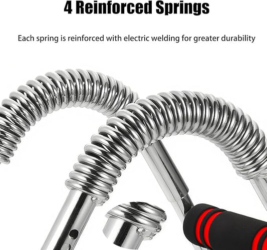Twister Arm Trainer, Chest Workout Equipment 10-Level Adjustable (30-110 lbs), Adjustable Chest Exerciser with 4 Springs for Men Women, Home Gym Strength Builder, Portable Muscle Toner