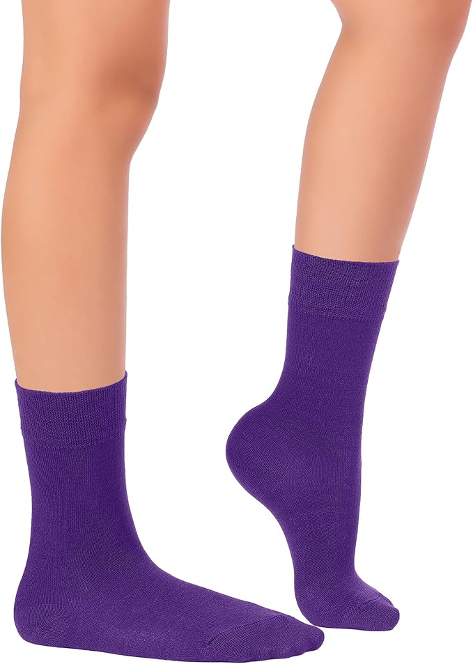 Hugh Ugoli Kids School Uniform Rayon Derived from Bamboo Dress Crew Socks for Toddlers to Youth, 3T - 14 Years Old, 5 Pairs