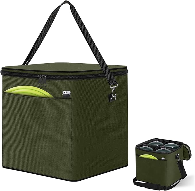 SIRUITON Mini Fuel Cylinder Storage Bag, Refillable Propane cylinder 1 LB Tank Cover, Small Propane Tanks Bag, 600D Oxford Fabric, fuel keg refillable propane tank Bag, for Outdoor Camping, cooking