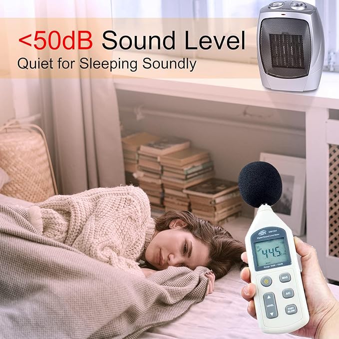 GiveBest Portable Space Heaters for Indoor Use, Ceramic Small Space Electric Heater for Bedroom Office, 1500W/750W with Adjustable Thermostat, Overheat and Tip Over Protection, Heater Fan and Combo