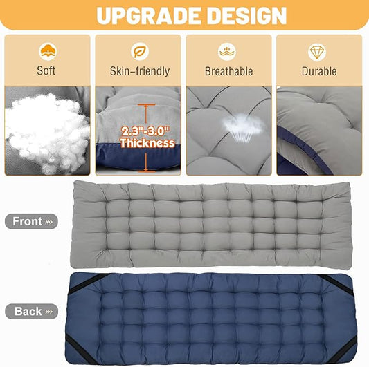 DoCred Folding Camping Cot with Mattress, 2 Pack Heavy Duty Folding Cot for Adults, Portable Sleeping Cot Bed Adults Outdoor Bed with Carry Bag, Travel Camp Cots