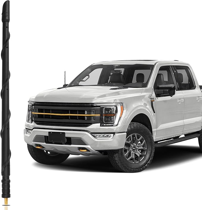 VOFONO 13 Inch Antenna for Ford F150 2009-2025, F250 F350 2017-2025, Flexible Rubber Truck Antenna Short Replacement F-150 F250 F350 Accessories