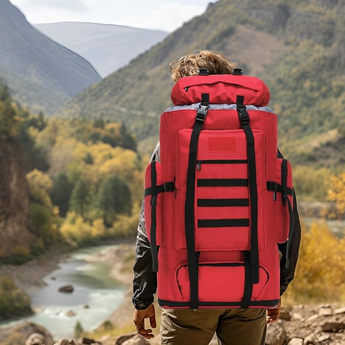 Hiking Backpack for Men 70L/100L Camping Backpack Military Rucksack Molle 3 Days Assault Pack for Climbing