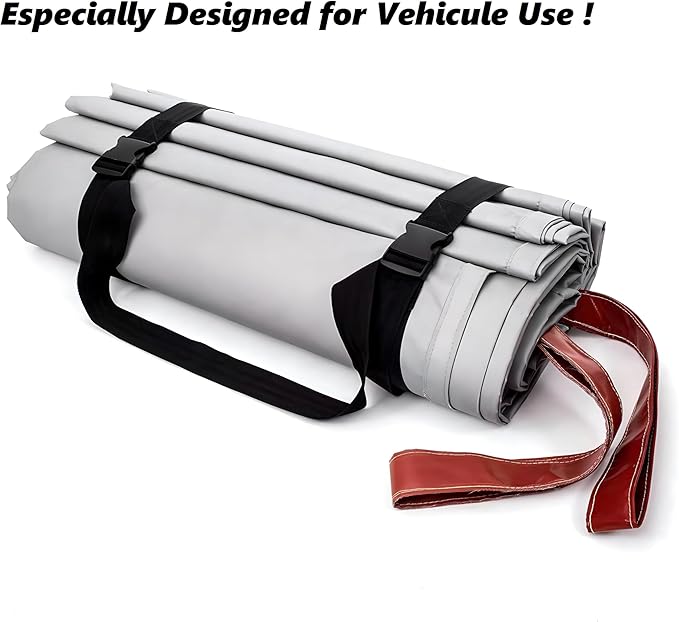 Emergency Battery Blankets for Car,Fiberglass Fire Extinguisher Blanket,Survival Safety Fire Suppression Blanket for Electric/Fuel Vehicle Accidents with Carry Bag(13.12 * 19.7)