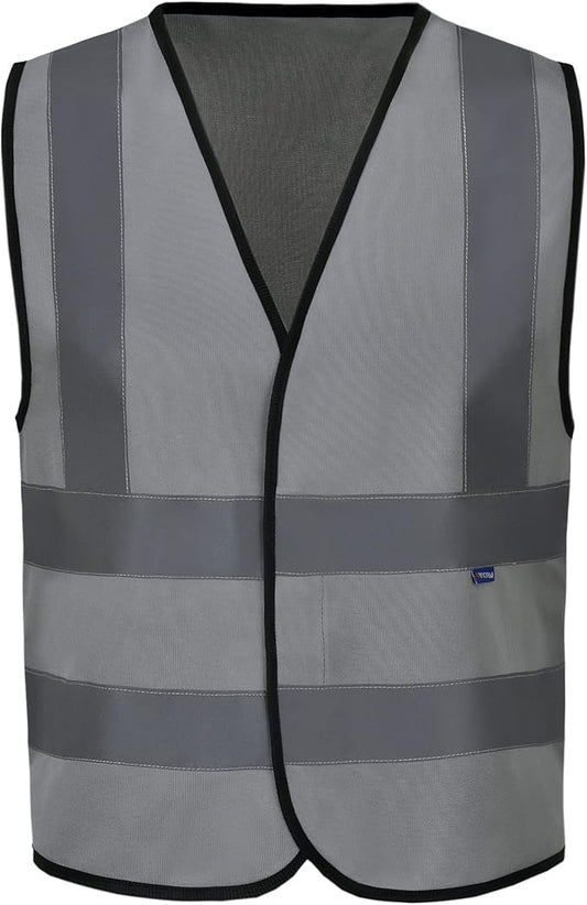 AYKRM 12 colour High visibility viz vest hi vis viz reflective work construction safety vest (XS-8XL)