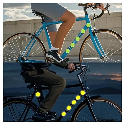 Reflective Stickers 2-inch Diameter Round Reflector, Outdoor Waterproof High Visibility Warning Adhesive Tape (80 Pcs)