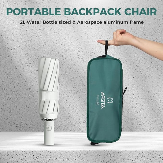ATEPA UFO3.0 Backpacking Camping Chair, Ultralight Extra Wide Comfortable Folding Chairs Heavy Duty Portable Hexagon Ergonomic Height Adjustable Seat with Anti-Sinking Feet for Hiking Outdoor