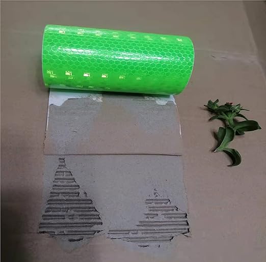 Reflective Tape Green Outdoor Waterproof 8 inch, High Visibility Industrial Marking Tape, Safety Adhesive Stickers (11 feet)