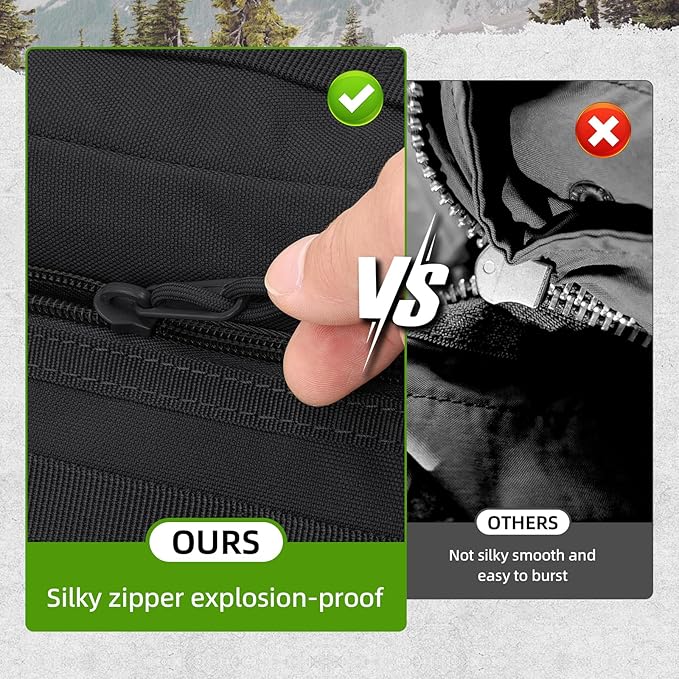35L Military Tactical Backpack for Men, Water Resistant Assault Pack for Women, Black Molle Daypack 3 Day Bug Out Bag Rucksack for Trekking,Camping, Survival, EDC