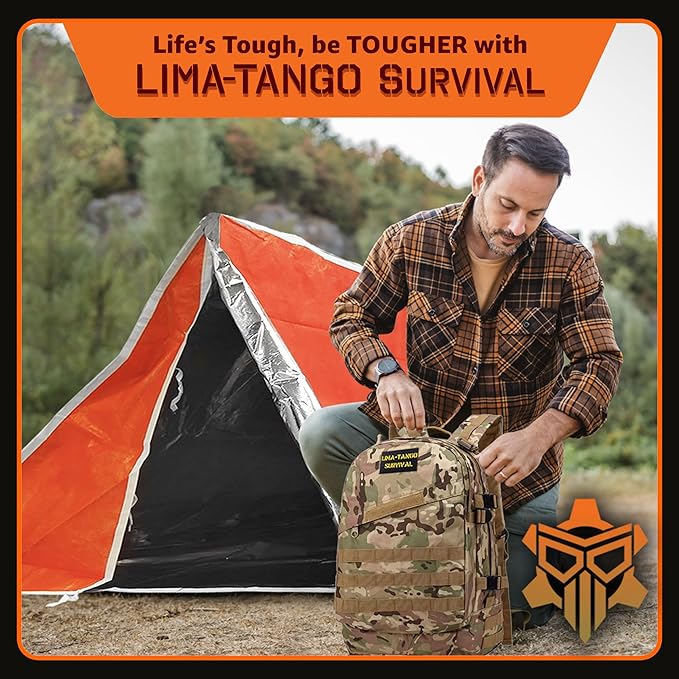 48 Hour Survival Kit - 228 Pieces Survival Gear and Supplies, 45L Go Bag Emergency Backpack, First Aid, Water Filter, Food, Tools, Tent, Camping Essentials, Emergency Preparedness - The Solo