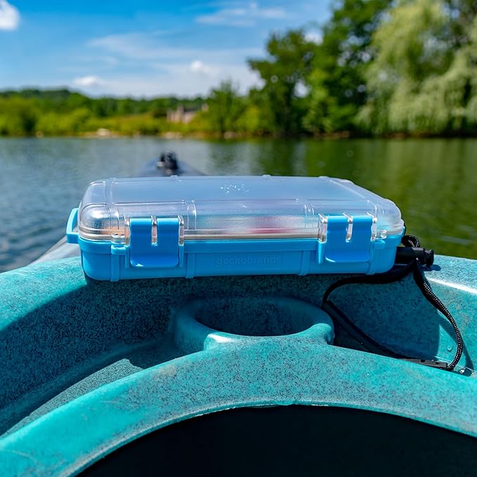 geckobrands Waterproof Dry Box with Silicone Liner – Durable, Dust-Proof, Crush-Proof Storage for Electronics and Gear