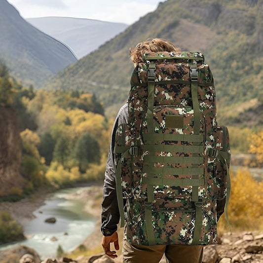 Hiking Backpack for Men 70L/100L Camping Backpack Military Rucksack Molle 3 Days Assault Pack for Climbing
