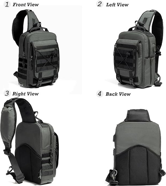 NICGID Tactical Military Backpack Daypack Molle Army Assault Pack Bug Out Bag Travel Fishing Hiking Trekking Rucksack