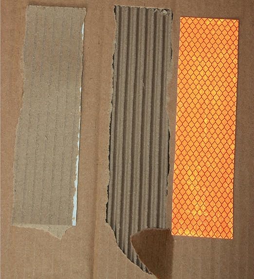 Orange Reflective Stickers 1 inch X 6 inch, Outdoor Waterproof High Visibility Warning Safety Adhesive Reflector Tape (60 Pcs)