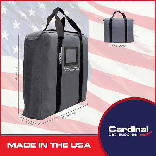 Fire Resistant and Water Repellent Briefcase Document Bag, 18 x 14 x 4 Inch