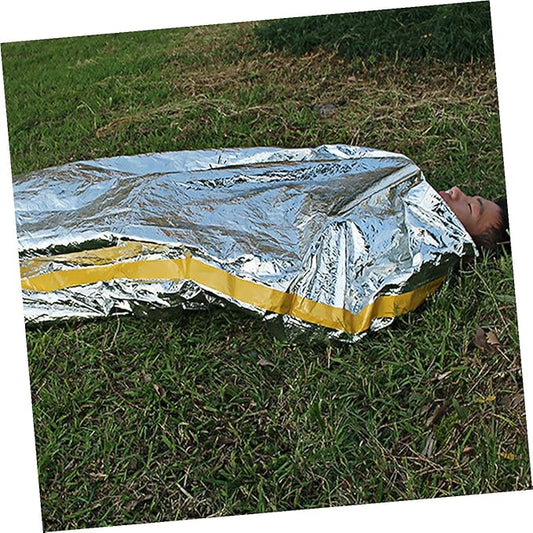 3Pcs Outdoor Survival Sleeping Bags Lightweight Portable Insulated Emergency Sleep Sacks for Camping Hiking Backpacking with Picnic Blanket