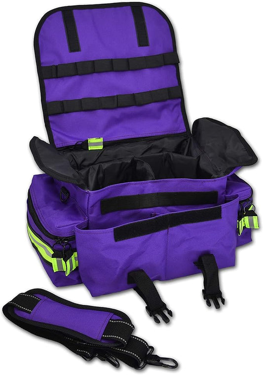 Lightning X Products Small EMT Medic First Responder Trauma EMS Jump Bag With Dividers - Purple