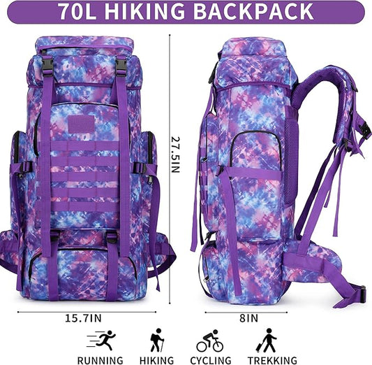 Hiking Backpack for Men 70L/100L Camping Backpack Military Rucksack Molle 3 Days Assault Pack for Climbing