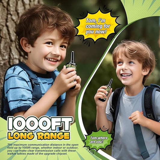 Toys for 3-8 Year Old Boys: comedyfun Mini Robots Walkies Talkies 2 Pack Christmas Birthday Gifts for 3 4 5 6 7 8 Year Old Boys Grandkids Toys Age 5 6 7 8 Stocking Stuffers Hiking Camping