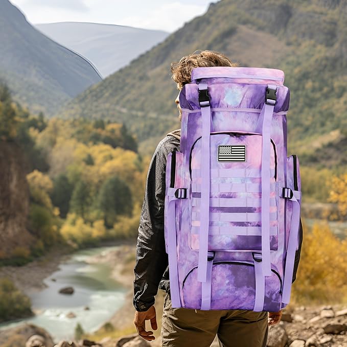 Hiking Backpack for Men 70L/100L Camping Backpack Military Rucksack Molle 3 Days Assault Pack for Climbing