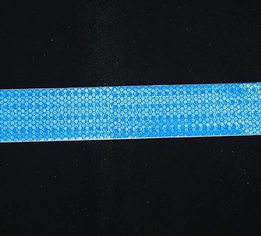 Blue Reflective Tape 2 inch Wide, Outdoor Waterproof High Visibility Warning Industrial Marking Tape, Safety Stickers (168 feet)