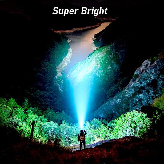 Blukar LED Headlamp,2000L Super Bright Rechargeable Headlight Flashlight with White&Red Light 2 Pack - Motion Sensor,Dimmable Brightness,8 Modes,Spotlight&Floodlight,IPX5 Waterproof for Camping-Blue
