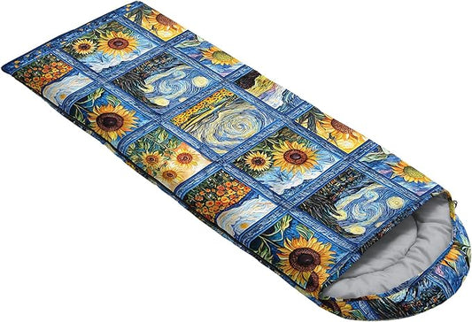 QOOMO Camping Sleeping Bags,3 Season Warm & Cool Weather,Lightweight,Waterproof Sleeping Bags for Adults & Kids,Traveling,and Outdoors,Camping Gear Equipment