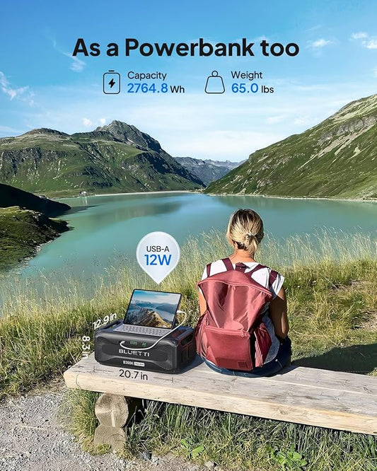 BLUETTI B300K Expansion Battery, 2764.8Wh LiFePO4 Battery Pack for Power Station AC200L AC300 AC500 AC200MAX, Extra for Home, Emergency, Road Trip