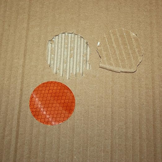 Brown Reflective Stickers 2-inch Diameter Round Reflector, Outdoor Waterproof High Visibility Warning Adhesive Tape (120 Pcs)