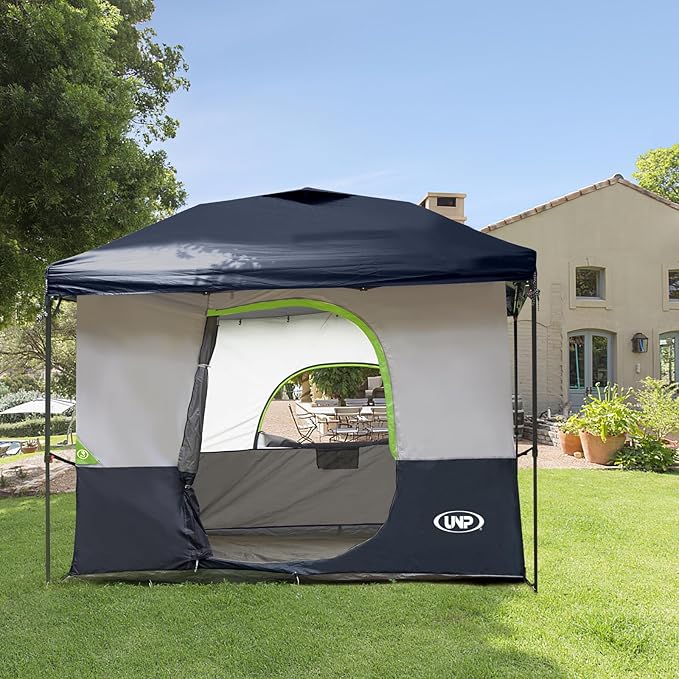 UNP Camping Canopy Tent - Inner Tent for 10' x 10' Pop Up Canopy, Simple Installation, Fully Vented Roof, Enclosed Canopy Space, Dark Blue (Frame NOT Included)