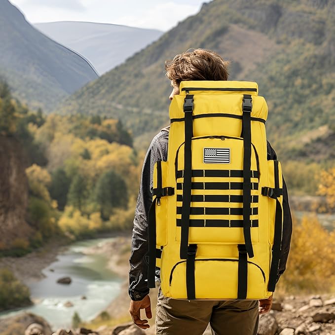 Hiking Backpack for Men 70L/100L Camping Backpack Military Rucksack Molle 3 Days Assault Pack for Climbing