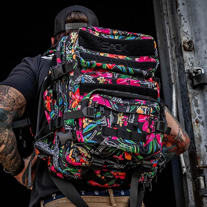 Combat Iron 25L All-Day Molle Backpack for Men & Women, Waterproof Tactical Daypack with Removable Front Pouch, Bug Out Bag for Travel, Hiking, Gym, and Everyday Carry