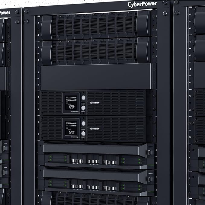 CyberPower OR1500PFCRT2U PFC Sinewave Battery Backup and Surge Protector, 1500VA/1050W, 8 Outlets, AVR, 2U Rack/Tower, UL Certified