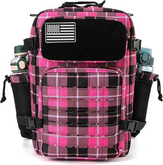 QT&QY 25L/45L Military Tactical Backpack For Men Molle Daypack 3 Day Bug Out Bag Hiking Rucksack With Bottle Holder