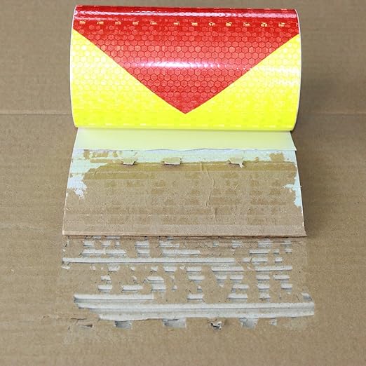 Reflective Tape 6 inch Wide, Outdoor Waterproof Hazard Conspicuity Safety Warning Industrial Marking Tape (11 feet)