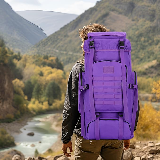 Hiking Backpack for Men 70L/100L Camping Backpack Military Rucksack Molle 3 Days Assault Pack for Climbing
