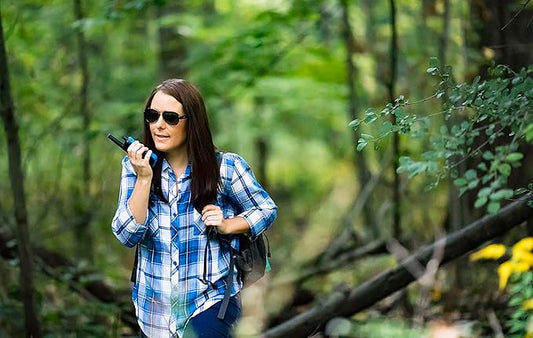Motorola Solutions, Portable FRS, T270TP, Talkabout, Two-Way Radios, Rechargeable, 22 Channel, 25 Mile, Black W/ Blue, 3 Pack