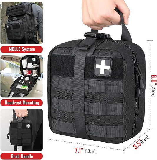 LIVANS 1000D First Aid Bag Empty Medical Ifak Pouch Molle EMT Pouches Rip-Away Tactical Military Trauma Emergency Medic Bag