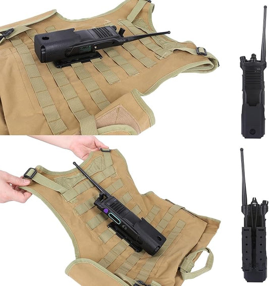 Portable Radio Case,Tactical Radio Holster for Motorola APX6000/7000/8000 Radios,Molle Clip/Belt Clip Carry