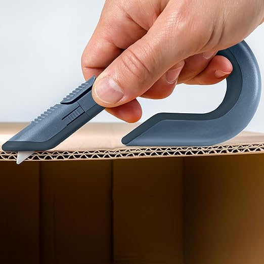 Slice Box Cutter, Heavy Duty Utility Knife, Safe Ceramic Blade Lasting 11x Longer than Metal, Slate, 1 Pack