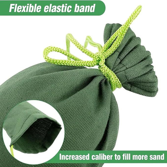 Sand Bags for Flooding 4Pcs Reusable Flood Barrier, 47.2x7.5 Inch Canvas Flood Water Barrier, Suitable for Indoor and Outdoor