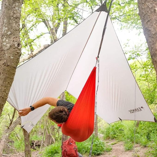 KAMMOK Kuhli: Ground-to-air, Weatherproof Protection in The Backcountry. (A high Performance shelter Equipped to Adapt to Varied environments), Ember Orange