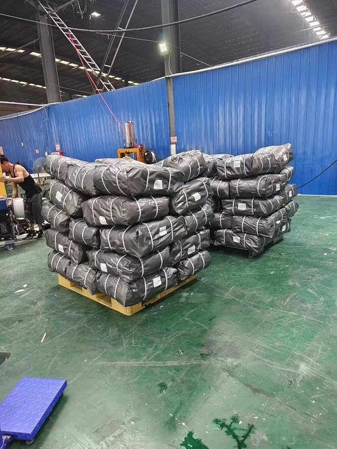 Heavy Duty Waterproof Tarp 40x60 Ft with Rustproof Aluminum Grommets, 12 Mil Silver/Black,Multipurpose Protective Cover