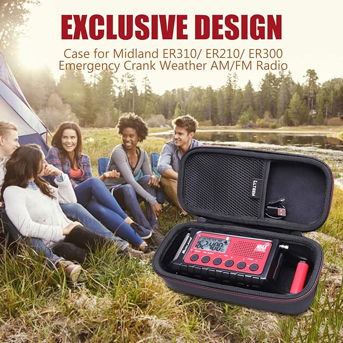 LTGEM Case Compatible with Midland ER310/ ER210/ ER300 Emergency Crank Weather Radio, Case Only